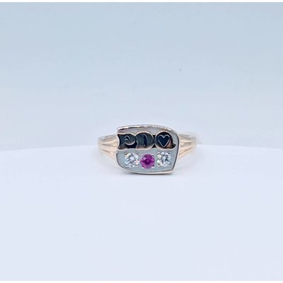 Ring PDQ Diamonds and Ruby 10K Sz 6.5 219010013 Ring PDQ Diamonds and Ruby 10K Sz 6.5 219010013