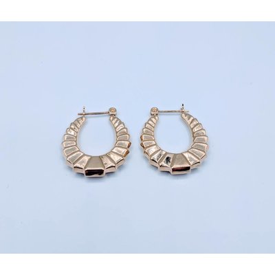 Earrings Hoop Deco Style 14K 218120120 Earrings Hoop Deco Style 14K 218120120