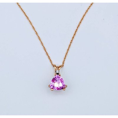Pendant Pink Sapphire Dia 18" Pendant Pink Sapphire Dia 18"