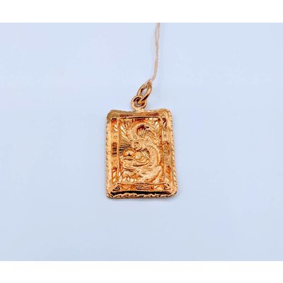 Pendant Dragon Hand Carved 24k 418110150 Pendant Dragon Hand Carved 24k 418110150