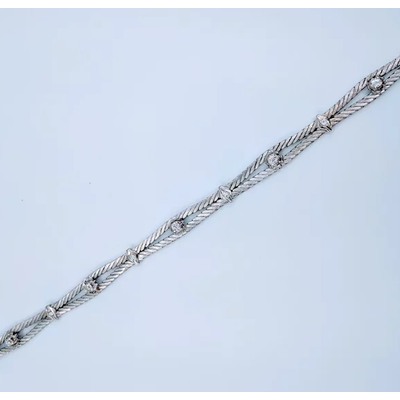 Bracelet Double Strand w/Diamonds 18k 7.5" 219040072 Bracelet Double Strand w/Diamonds 18k 7.5" 219040072