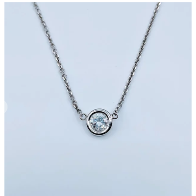 Necklace Diamond Solitaire .85ct SI1 H-I 14kw 15" 219050002 Necklace Diamond Solitaire .85ct SI1 H-I 14kw 15" 219050002