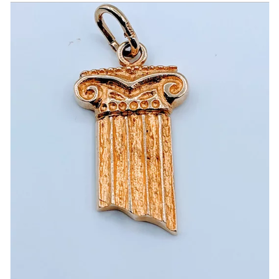 Pendant Column Charm 14ky 219040008 Pendant Column Charm 14ky 219040008