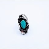  Ring Native American Turquoise SS Sz7 219050045