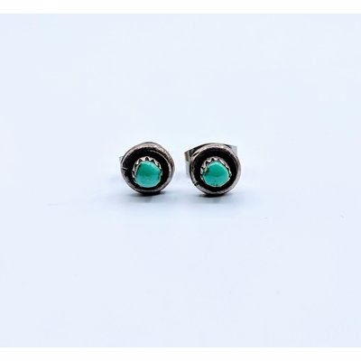 Earrings Native American Turquoise Studs SS 219050048 Earrings Native American Turquoise Studs SS 219050048