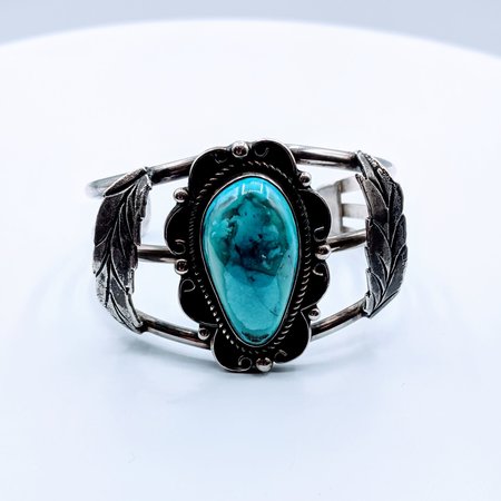 Bracelet Cuff Native American Turquoise SS 219050054