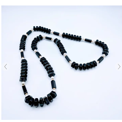 Necklace Onyx/Pearl 14k 32" 219050020 Necklace Onyx/Pearl 14k 32" 219050020