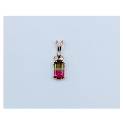 Pendant Watermelon Tourmaline 14ky 219050078 Pendant Watermelon Tourmaline 14ky 219050078