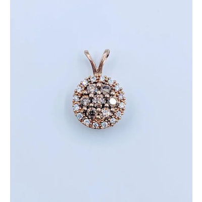 Pendant .20ctw Levian Chocolate Dia 14ky 119030006 Pendant .20ctw Levian Chocolate Dia 14ky 119030006