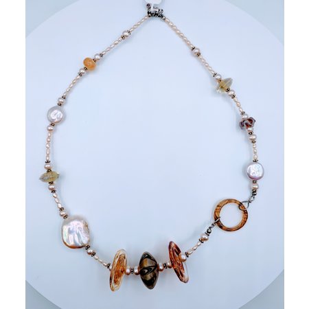 Necklace Blown Glass Gemstone  218100008