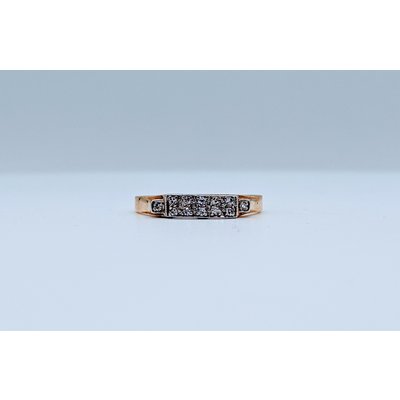 Ring Diamond Band 18k/Plat .10ctw Sz6.5 Ring Diamond Band 18k/Plat .10ctw Sz6.5