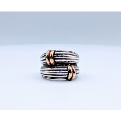 Ring Double Row SS/18ky Size 5.5 219050023 Ring Double Row SS/18ky Size 5.5 219050023