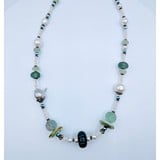  Necklace Blown Glass Gemstone  218100013