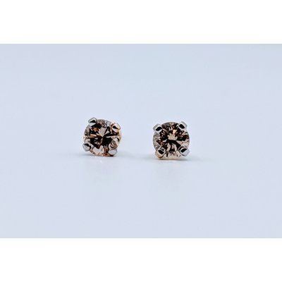 Earrings .30ctw Champagne Diamond 14ky 219060131 Earrings .30ctw Champagne Diamond 14ky 219060131