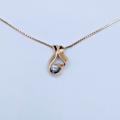 Pendant Diamond .25ct Round 14k w/16.5" Chain 219060156 Pendant Diamond .25ct Round 14k w/16.5" Chain 219060156