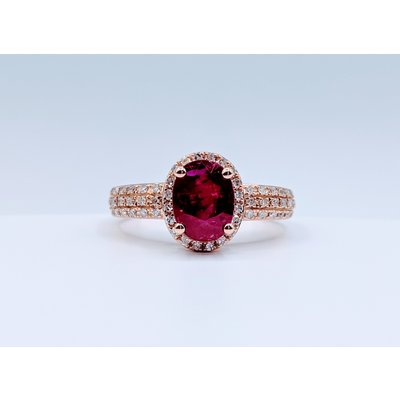Ring 14KR .25 DI 1.47 CT RUBY Ring 14KR .25 DI 1.47 CT RUBY
