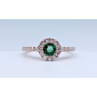 Ring 14KR .47 DI .46 CT EMERALD Ring 14KR .47 DI .46 CT EMERALD