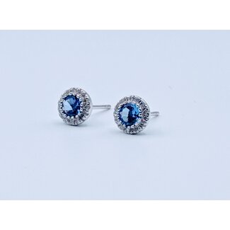 Earrings 0.1ctw Diamonds 0.58ctw Tanzanite 14kw 125110073
