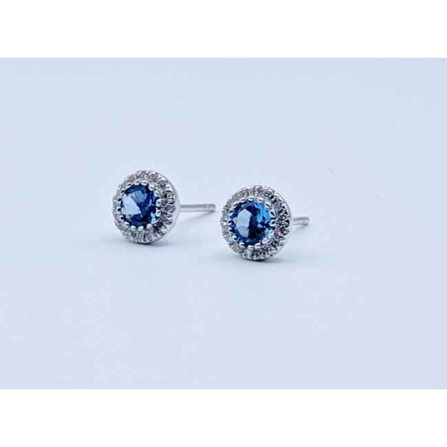Earrings 0.1ctw Diamonds 0.58ctw Tanzanite 14kw 125110073