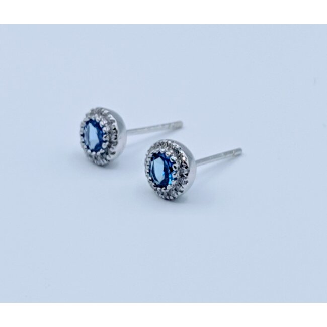 Earrings 0.1ctw Diamonds 0.58ctw Tanzanite 14kw 125110073