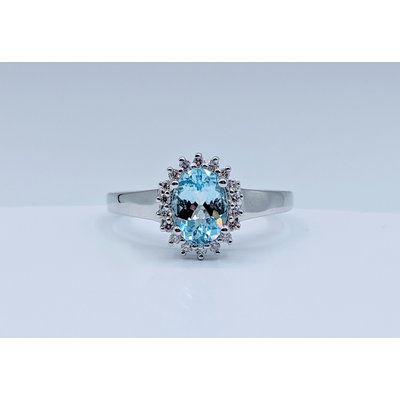 Ring 14KW .12 DI .76 CT AQUA Ring 14KW .12 DI .76 CT AQUA