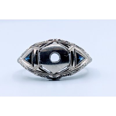 Ring Antique "Old Stock" Sapphire 20kw Sz5.75 119070020 Ring Antique "Old Stock" Sapphire 20kw Sz5.75 119070020