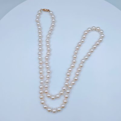 Necklace Akoya Pearl Strand 22" 14ky 219080018 Necklace Akoya Pearl Strand 22" 14ky 219080018
