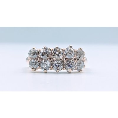 Ring Antique Cocktail 1.6ctw Est 14ky Sz6 219080005 Ring Antique Cocktail 1.6ctw Est 14ky Sz6 219080005