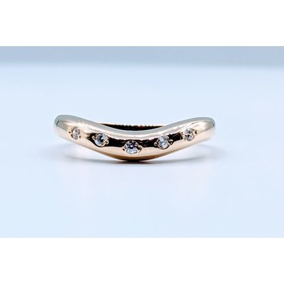 Ring Burnished Dia .06ctw 14ky Sz7 119080002 Ring Burnished Dia .06ctw 14ky Sz7 119080002
