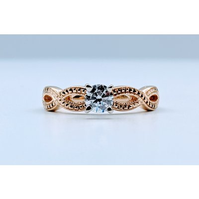 Ring .27ct Dia Filigree Band 14ky Sz4.5 119080031 Ring .27ct Dia Filigree Band 14ky Sz4.5 119080031
