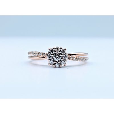 Ring .25ctw Dia Illusion 10kr Sz5.5 119070057 Ring .25ctw Dia Illusion 10kr Sz5.5 119070057