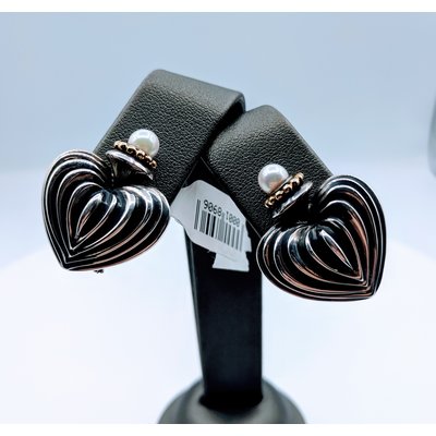 Earrings Lagos Heart w/Pearl 18k/SS 219050094 Earrings Lagos Heart w/Pearl 18k/SS 219050094