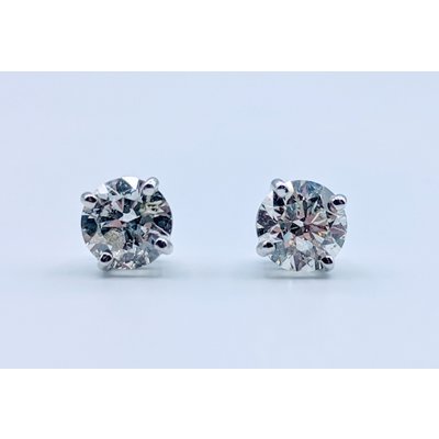 Earrings Diamond Studs 1.51ctw J SI2 Earrings Diamond Studs 1.51ctw J SI2