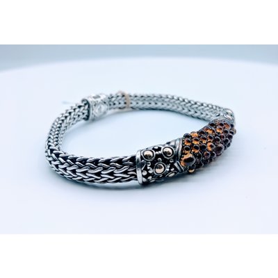 Bracelet John Hardy Citrine Cab SS/18k 219080063 Bracelet John Hardy Citrine Cab SS/18k 219080063