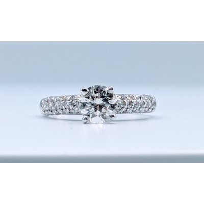 Ring Engagement .82ct Ctr 1.10ctw 14kw Sz6 119100002 Ring Engagement .82ct Ctr 1.10ctw 14kw Sz6 119100002