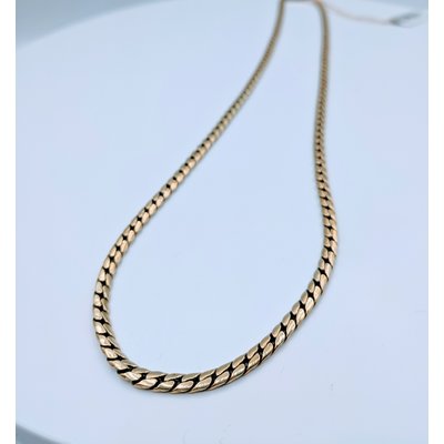 Necklace Flat Cuban Link 14ky 19" 419090571 Necklace Flat Cuban Link 14ky 19" 419090571