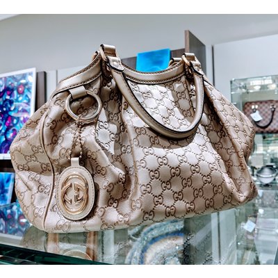 Gucci Sukey 211944 Handbag Champagne Gold 119100051 Gucci Sukey 211944 Handbag Champagne Gold 119100051