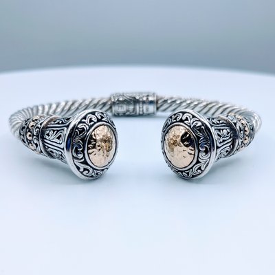 Bracelet Bangle Greek Style 18k/SS 219100096 Bracelet Bangle Greek Style 18k/SS 219100096