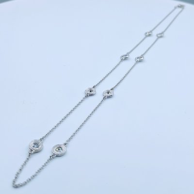 Necklace Diamond Station .50ctw 18kw 16.5" 219030056 Necklace Diamond Station .50ctw 18kw 16.5" 219030056