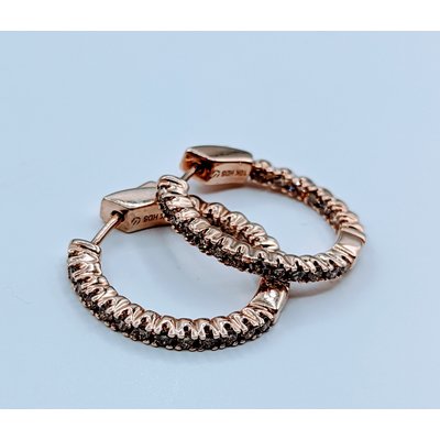 Earrings .33ctw Diamond Inside Hoop 10kr 119100175 Earrings .33ctw Diamond Inside Hoop 10kr 119100175