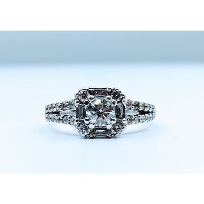 Ring .75ctw Diamond Split 14kw Sz7 119100129 Ring .75ctw Diamond Split 14kw Sz7 119100129