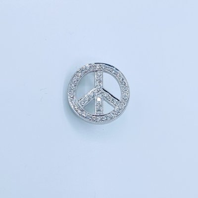 Pendant Peace Sign Diamonds .15ctw 14kw 219110024 Pendant Peace Sign Diamonds .15ctw 14kw 219110024