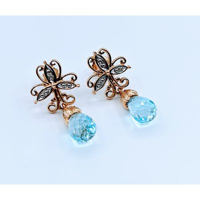 Earrings Topaz Briolette 10ky 119110012 Earrings Topaz Briolette 10ky 119110012