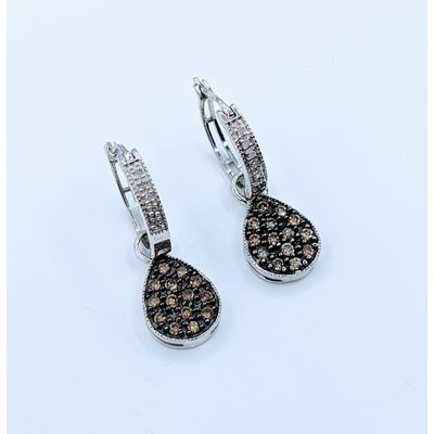 Earrings 1/5ctw Chocolate Diamond 10kw 119110009 Earrings 1/5ctw Chocolate Diamond 10kw 119110009