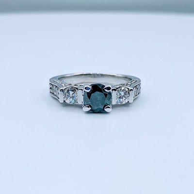 Ring Blue Diamond 1.50ctw 14kw Sz6.5 219110028 Ring Blue Diamond 1.50ctw 14kw Sz6.5 219110028