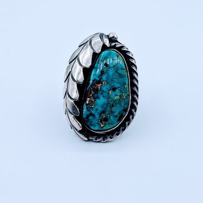 Ring Native American Turquoise Ss Sz6.5 219110056 Ring Native American Turquoise Ss Sz6.5 219110056