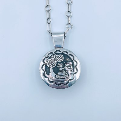 Pendant Navajo Story Teller w/22" Chain SS 219110087 Pendant Navajo Story Teller w/22" Chain SS 219110087