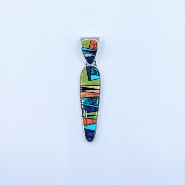 Pendant Navajo Multi Stone SS 219110086