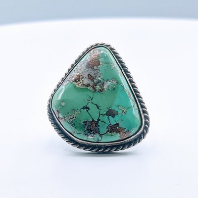 Ring Native American Turquoise SS Sz7 219120003 Ring Native American Turquoise SS Sz7 219120003
