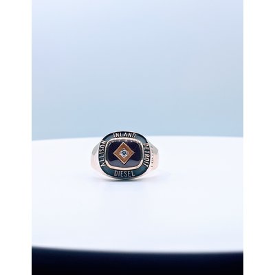 Ring Class "...Detroit" .09ct Diamond 10ky Sz14.5 419110586 Ring Class "...Detroit" .09ct Diamond 10ky Sz14.5 419110586